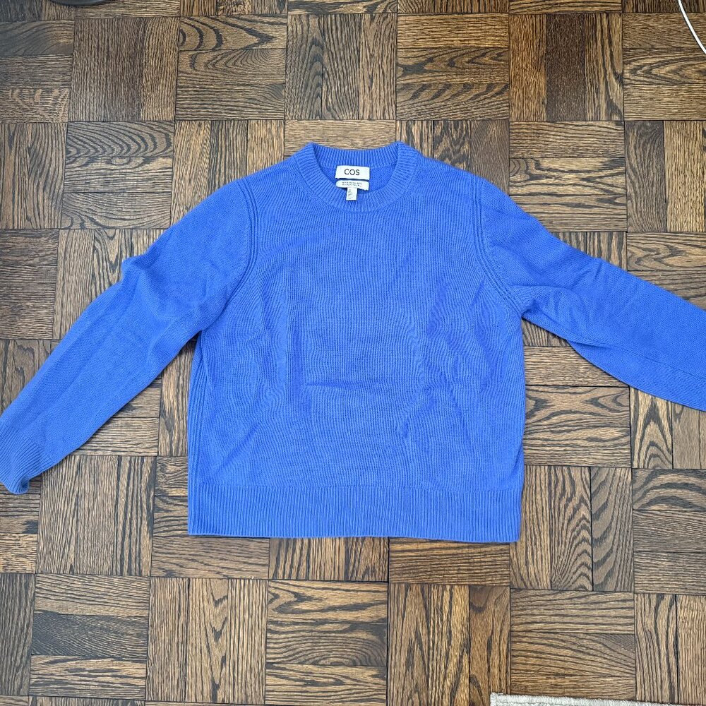 100% Cashmere COS crewneck sweater - purple, size S  (orig $279)